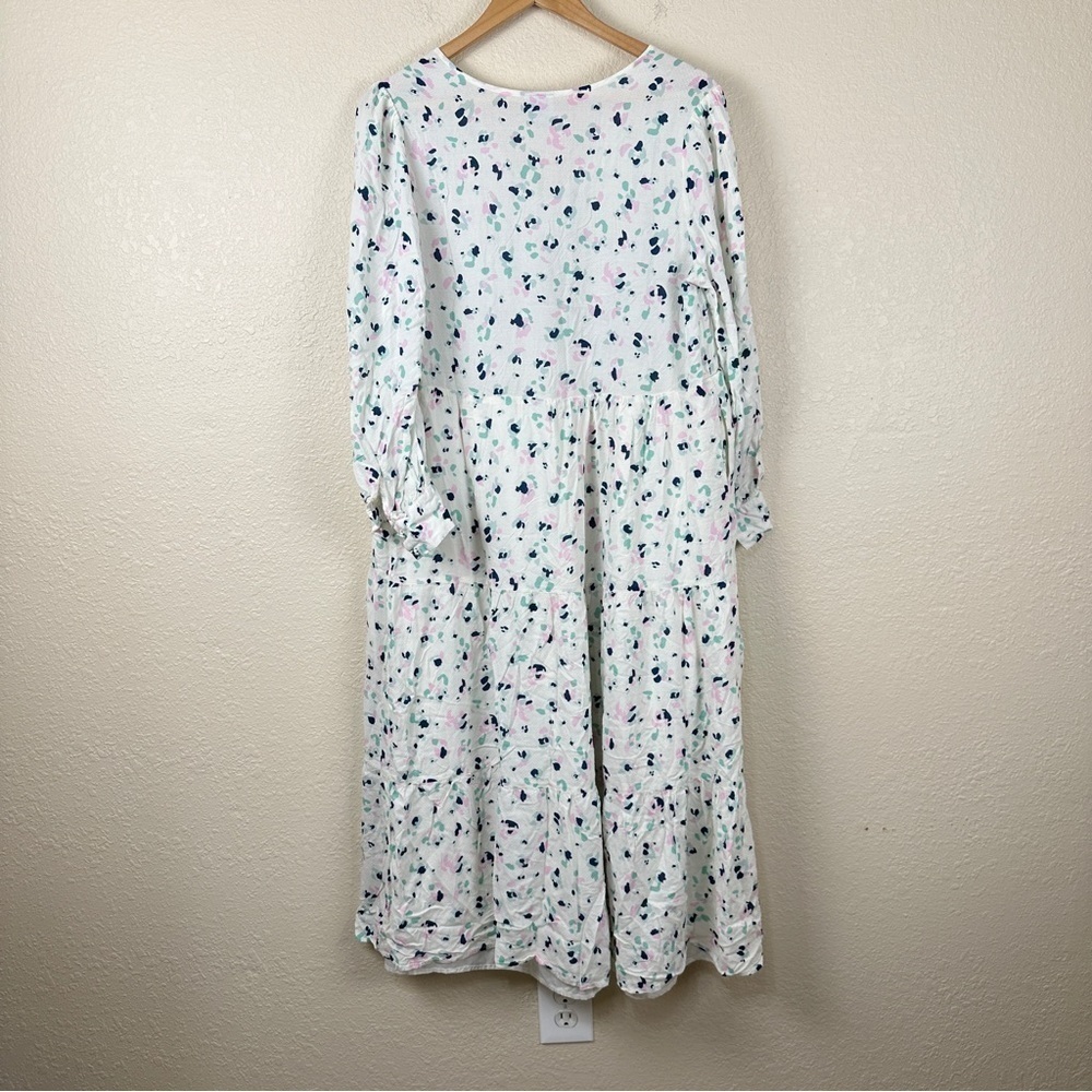 Target A New Day Target Abstract Print V-Neck Lon… - image 7